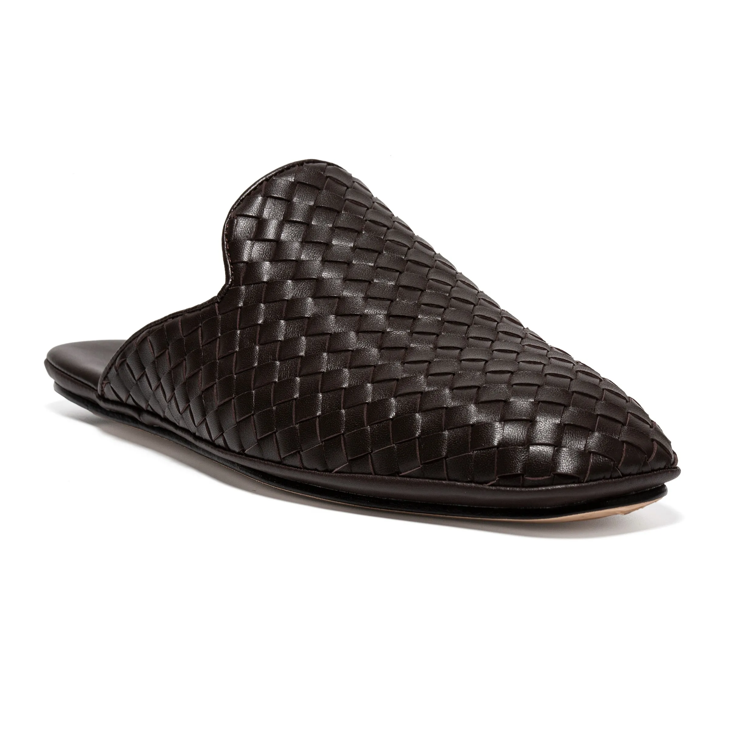 [BV] Top P: 720💰Size for couples: Female 35-39 Male 39--44 (Female 40. Male 38.45.46.47 customization is not returnable) [Note‼ ️] Add 💰 to size 46, add 💰 to size 47. Bottega Veneta's 2025 autumn counter synchronized genuine leather outsole classic woven half-drag couple model Bottega Veneta square toe flat shoes, imported mixed sheepskin, imported sheep! Leather outsole! [Rose][Rose]! Purely hand-woven and operated, the original board is reproduced one-to-one! quality assurance!